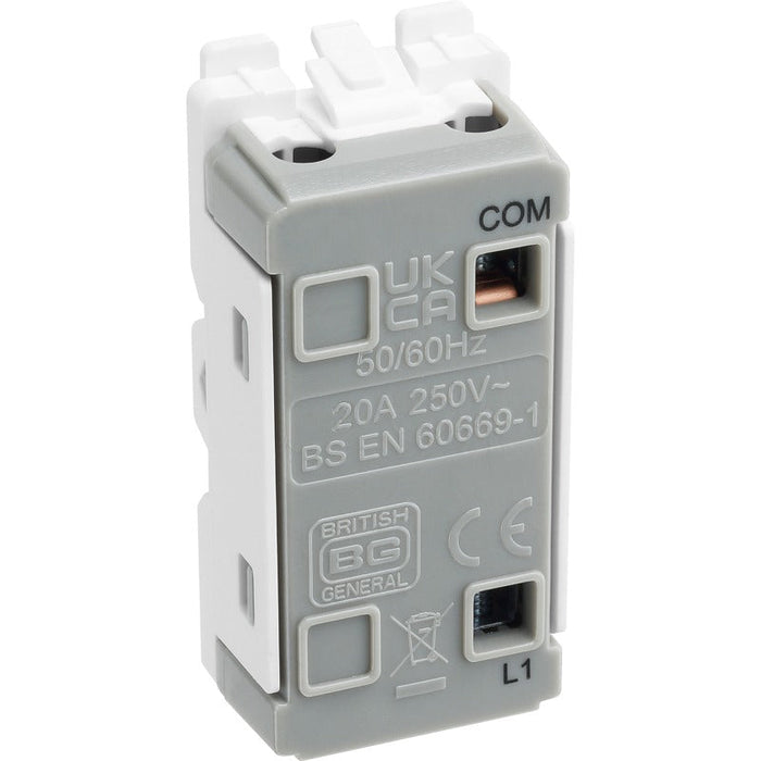 BG RPC14 Nexus Grid 20A SP 2-Way Retractive (PRESS) - Polished Chrome - westbasedirect.com