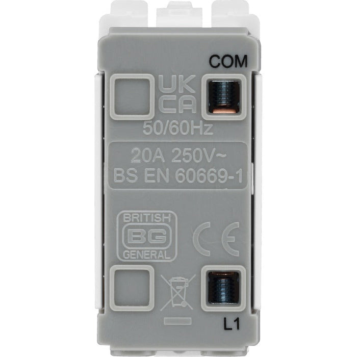 BG RPC14 Nexus Grid 20A SP 2-Way Retractive (PRESS) - Polished Chrome - westbasedirect.com
