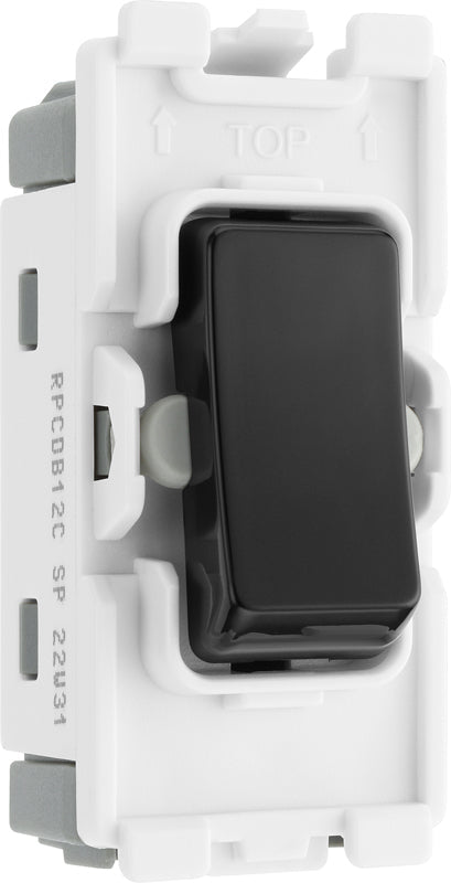 BG Evolve RPCDB12C Grid 20AX SP 2-Way (CENTRE OFF) - Black - westbasedirect.com