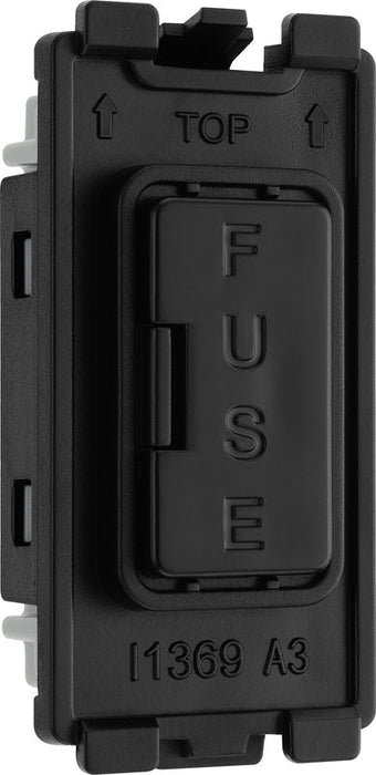 BG Evolve RPCDBFUSE Grid 13A Fused Fuse Holder - Black - westbasedirect.com