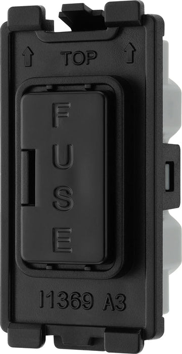 BG Evolve RPCDBFUSE Grid 13A Fused Fuse Holder - Black - westbasedirect.com