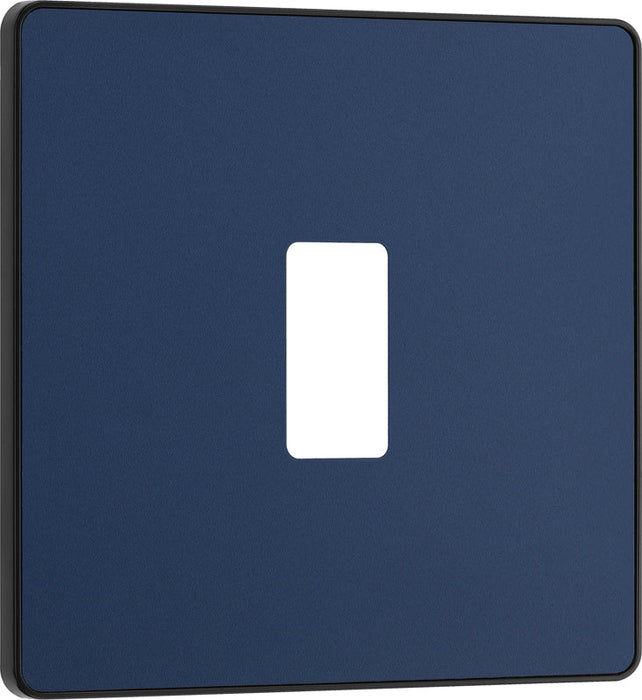 BG Evolve RPCDDB1B 1G Grid Front Plate - Matt Blue (Black) - westbasedirect.com