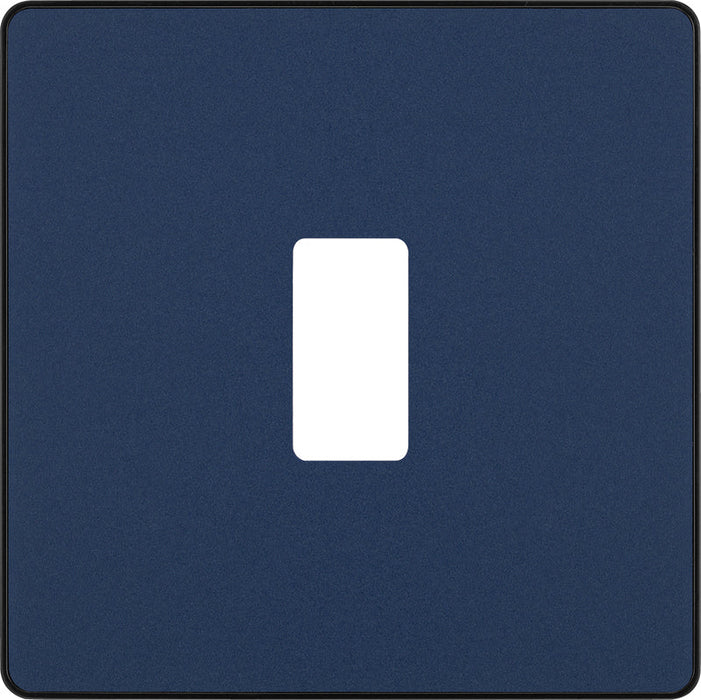 BG Evolve RPCDDB1B 1G Grid Front Plate - Matt Blue (Black) - westbasedirect.com