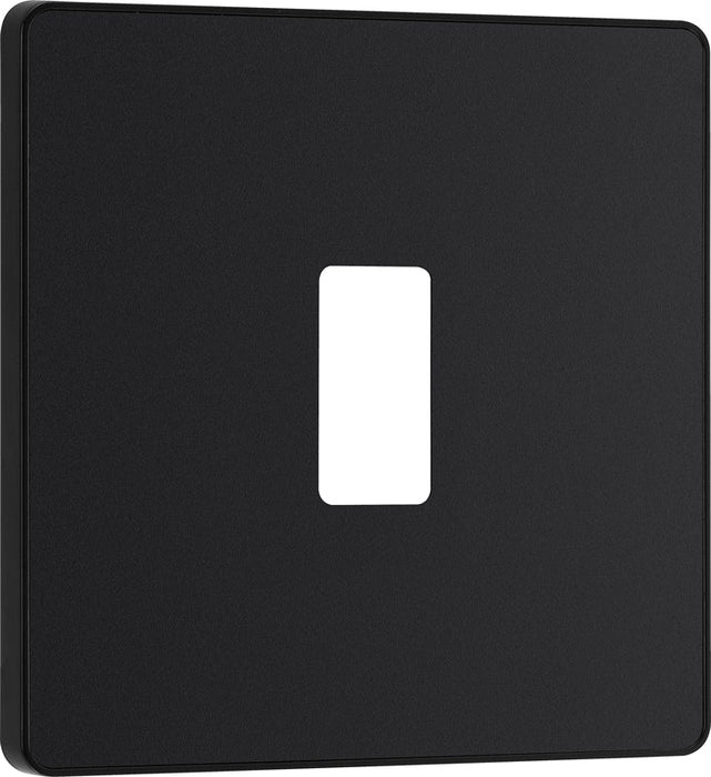 BG Evolve RPCDMB1B 1G Grid Front Plate - Matt Black (Black) - westbasedirect.com