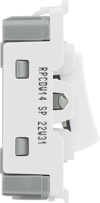 BG Evolve RPCDW14 Grid 20AX SP 2-Way Retractive (PRESS) - White - westbasedirect.com