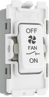 BG Evolve RPCDW15 Grid 10A Triple Pole Fan Isolator - White