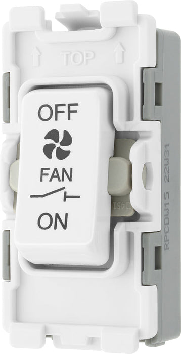 BG Evolve RPCDW15 Grid 10A Triple Pole Fan Isolator - White - westbasedirect.com