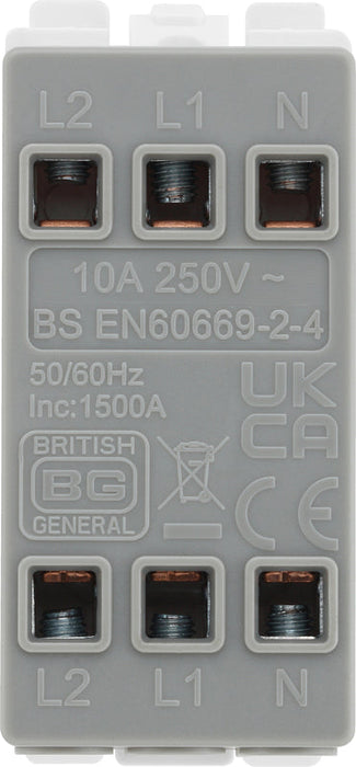 BG Evolve RPCDW15 Grid 10A Triple Pole Fan Isolator - White - westbasedirect.com