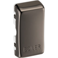 BG RRBLBN Nexus Grid Rocker Embossed (BOILER) - Black Nickel