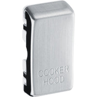 BG RRCHBS Nexus Grid Rocker Embossed (COOKER HOOD) - Brushed Steel