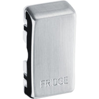 BG RRFDBS Nexus Grid Rocker Embossed (FRIDGE) - Brushed Steel