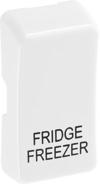 BG Evolve RRFFPCDW Grid Rocker Printed (FRIDGE FREEZER) - White