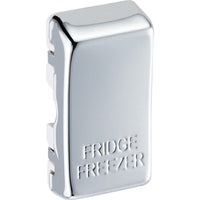 BG RRFFPC Nexus Grid Rocker Embossed (FRIDGE FREEZER) - Polished Chrome