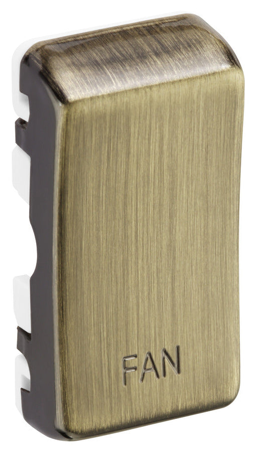 BG RRFNAB Nexus Grid Rocker Embossed (FAN) - Antique Brass - westbasedirect.com