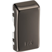 BG RRFNBN Nexus Grid Rocker Embossed (FAN) - Black Nickel
