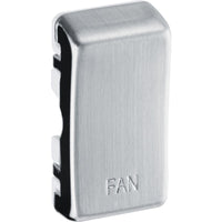 BG RRFNBS Nexus Grid Rocker Embossed (FAN) - Brushed Steel
