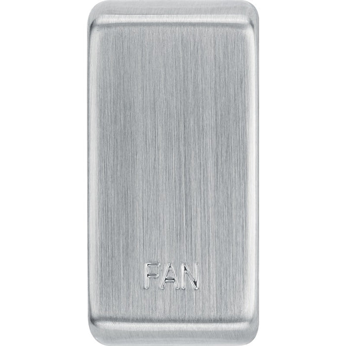 BG RRFNBS Nexus Grid Rocker Embossed (FAN) - Brushed Steel - westbasedirect.com