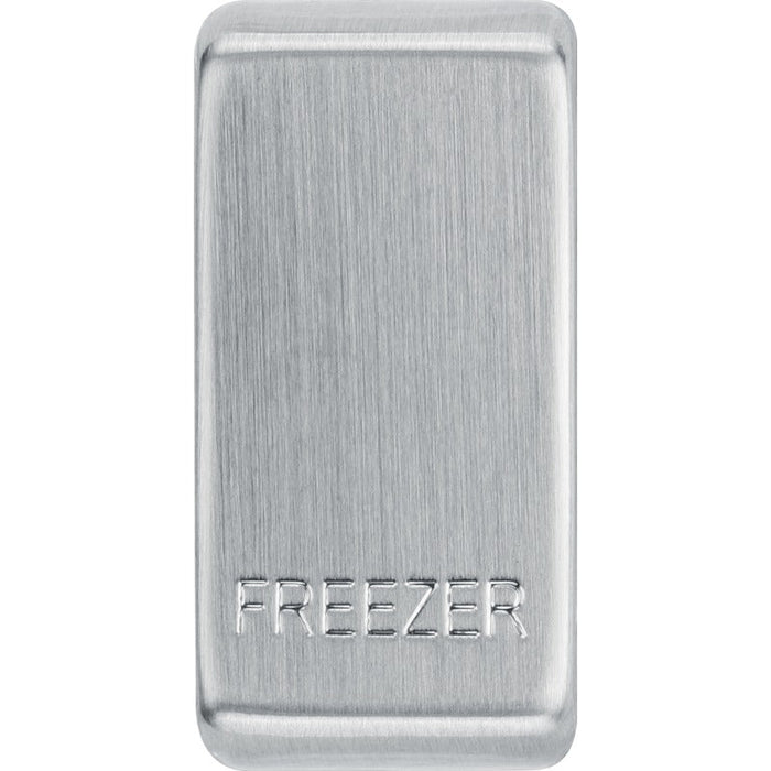 BG RRFZBS Nexus Grid Rocker Embossed (FREEZER) - Brushed Steel - westbasedirect.com