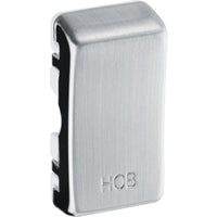 BG RRHBBS Nexus Grid Rocker Embossed (HOB) - Brushed Steel