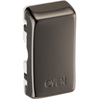 BG RROVBN Nexus Grid Rocker Embossed (OVEN) - Black Nickel