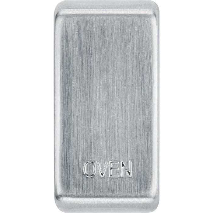 BG RROVBS Nexus Grid Rocker Embossed (OVEN) - Brushed Steel - westbasedirect.com