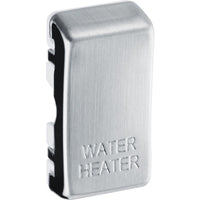 BG RRWHBS Nexus Grid Rocker Embossed (WATER HEATER) - Brushed Steel