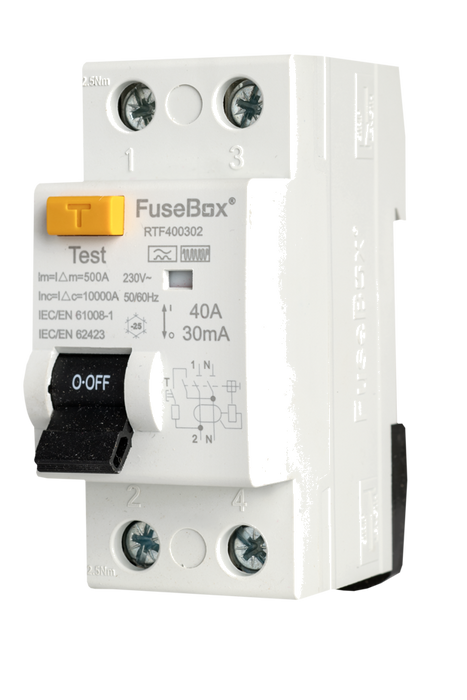 FuseBox RTF400302 Type F RCD 40A 30mA 2P - westbasedirect.com