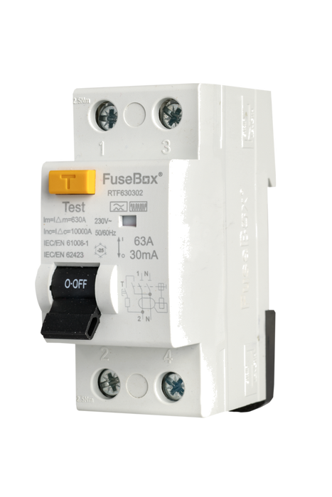 FuseBox RTF630302 Type F RCD 63A 30mA 2P - westbasedirect.com