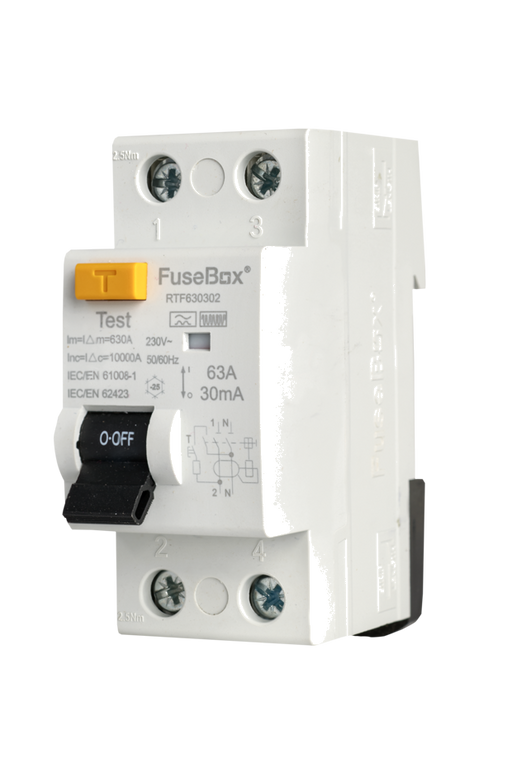 FuseBox RTF630302 Type F RCD 63A 30mA 2P - westbasedirect.com