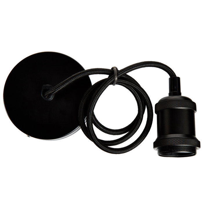 Energizer 120cm Adjustable Pendant - Black - westbasedirect.com
