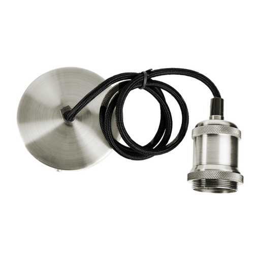 Energizer 120cm Adjustable Pendant - Brushed Chrome - westbasedirect.com