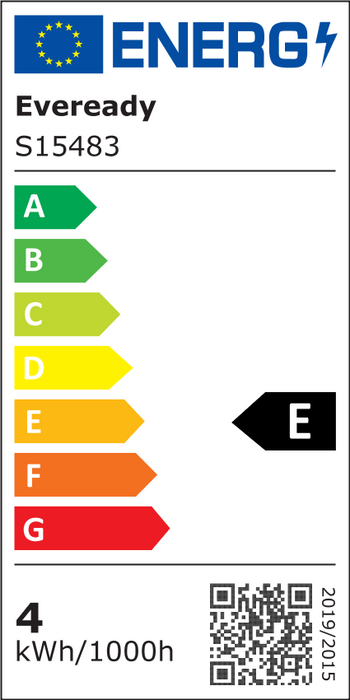 Eveready S15483 B22 BC GLS Filament Clear LED Bulb 4W 470lm Warm White 2700K - westbasedirect.com