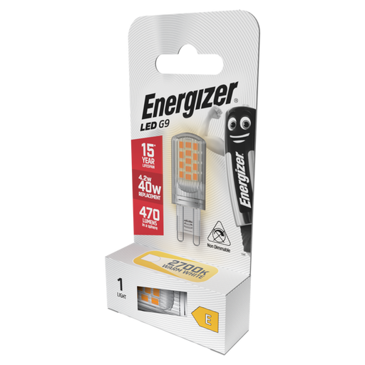 Energizer S18750 4.2W 470lm G9 LED Capsule Bulb Warm White 2700K - westbasedirect.com