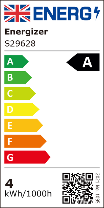 Energizer S29628 A Rated LED Elite GLS E27 Filament 806lm 3.8W 2700K (Warm White)(12 Pack) - westbasedirect.com