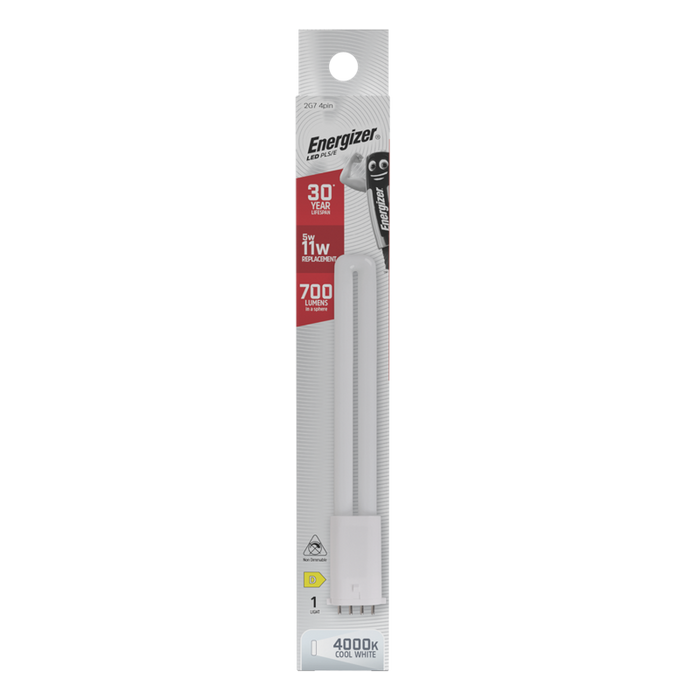 Energizer S30437 LED Lamp PLS/E 2G7 4 Pin 5W 700lm 4000K (Cool White) - westbasedirect.com