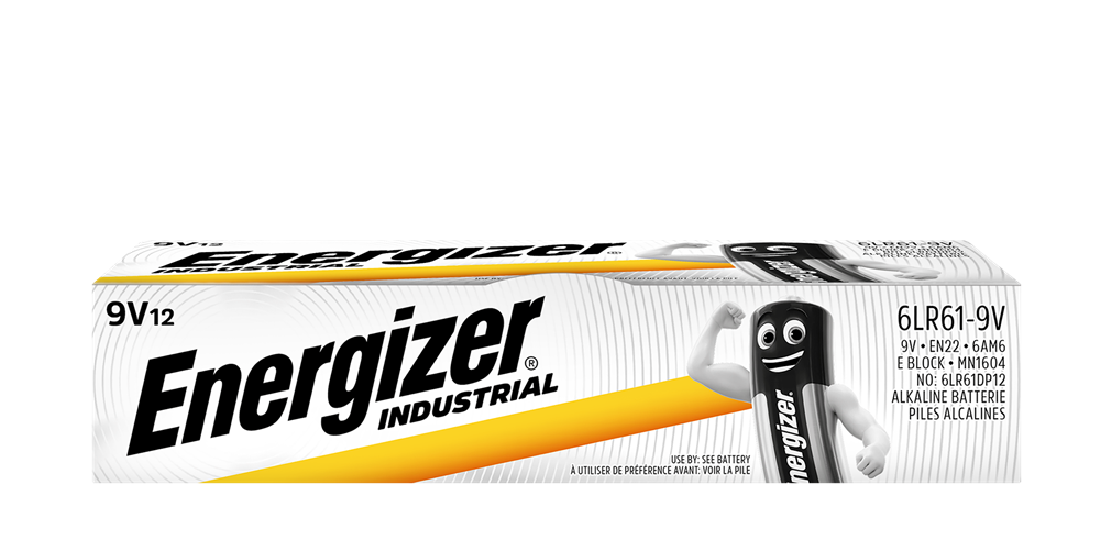 Energizer E300824600 Industrial 9V | Box of 12 - westbasedirect.com