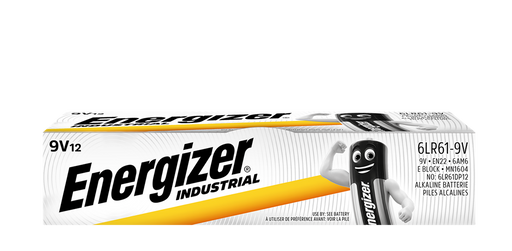 Energizer E300824600 Industrial 9V | Box of 12 - westbasedirect.com