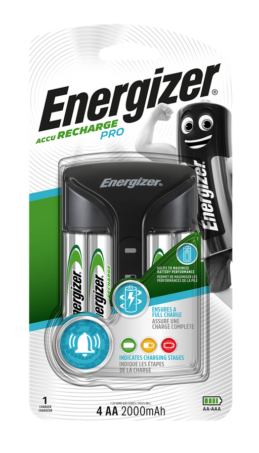 Energizer E300835600 Pro Charger | + 4 x AA 2000mAh - westbasedirect.com