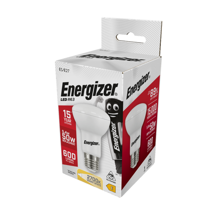 Energizer 7.8W 630lm E27 ES R63 High Tech LED Bulb Warm White 2700K - westbasedirect.com