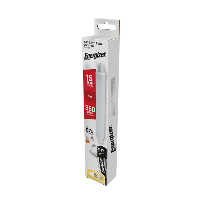 Energizer 3.5W 350lm S15 LED Strip Tube Warm White 2700K - westbasedirect.com