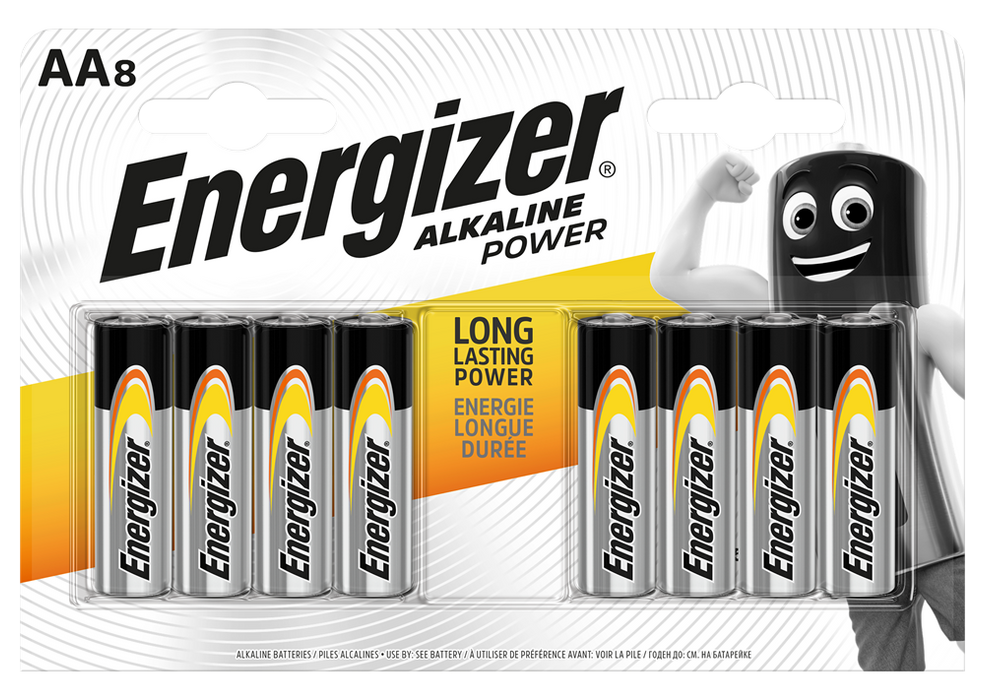 Energizer E300839400 Alkaline Power AA | 8 Pack - westbasedirect.com