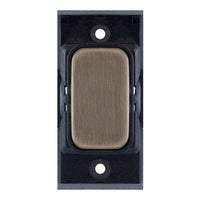 Selectric SGRID360-127 GRID360 Blanking Plate Module - Antique Brass, Black Insert