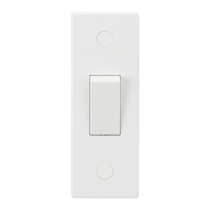 Knightsbridge SN127 White Square Edge 10AX 1G 2-Way Architrave Switch - westbasedirect.com