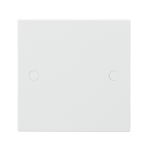 Knightsbridge SN8350 White Square Edge 1G Blanking Plate - westbasedirect.com