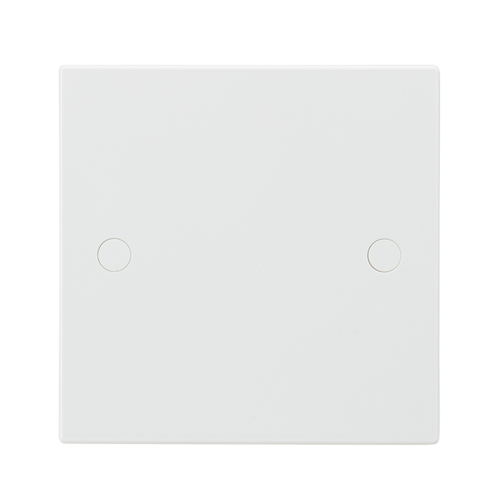 Knightsbridge SN8350 White Square Edge 1G Blanking Plate - westbasedirect.com