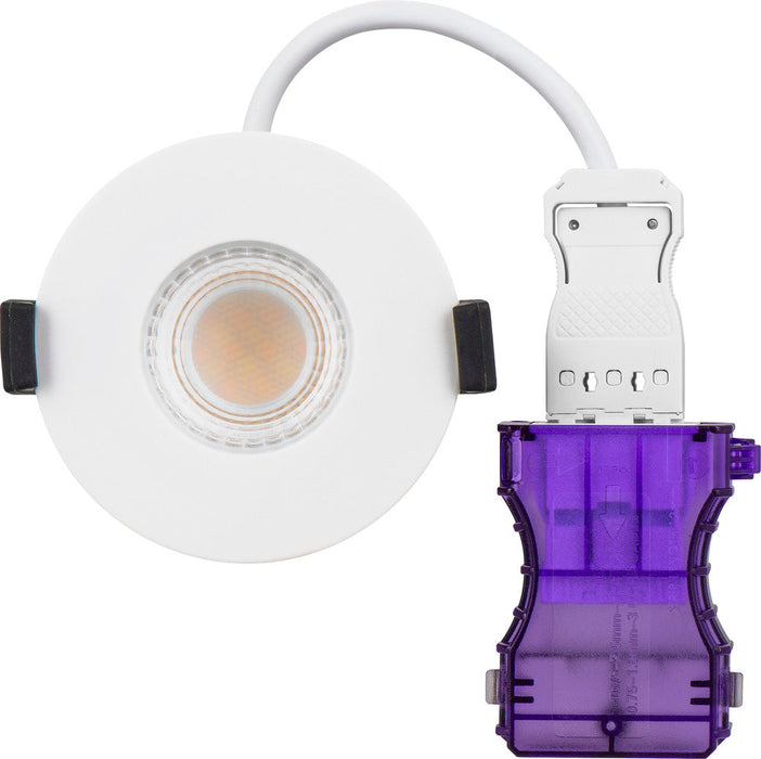 Luceco UTF6WCCT/10 FType Ultra 4W/6W 750lm Power Change & 4 Colour CCT 2700K/3000K/4000K/6000K Dimmable IP65 White - Flat (10 Pack) - westbasedirect.com