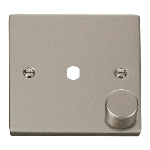 Click Deco VPPN140PL Victorian 1G Unfurnished Dimmer Plate & Knob (650W Max) - Pearl Nickel - westbasedirect.com