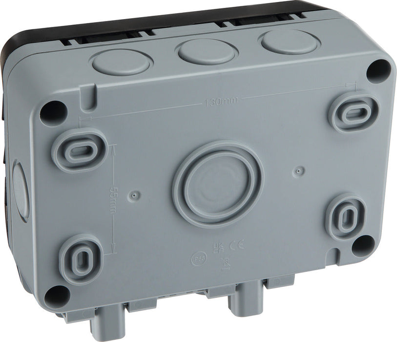 BG WP22ARCD-02 Weatherproof Nexus Storm 13A 2G Type A RCD Switched Socket (Latching) - westbasedirect.com