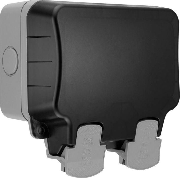 BG WP22KIT/3 Weatherproof Nexus Storm 13A 2G Switched Socket +3m Flex & RCD Plug - westbasedirect.com