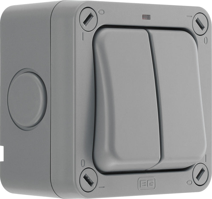 BG WP42 Weatherproof Nexus Storm 20AX 2G 2-Way Switch - westbasedirect.com